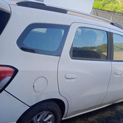 AUTOMOVEL CHEV/SPIN 1.8L MT LTZ, ALCOOL/GASOLINA, BRANCA, 2015/2016, CHASSI: …27015, NO ESTADO EM QUE SE ENCONTRA.