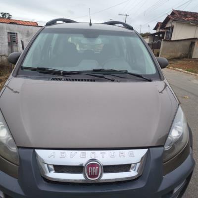 AUTOMOVEL FIAT/IDEA ADVENTURE 1.8, ALCOOL/GASOLINA, CINZA, 2013/2014, NO ESTADO EM QUE SE ENCONTRA.