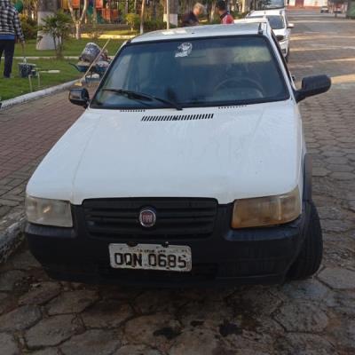 AUTOMOVEL FIAT/UNO MILLE WAY ECON, ALCOOL/GASOLINA, BRANCA, 2013/2013, CHASSI: 9BD15844AD6860476, RENAVAM: 00558896936, NO ESTADO EM QUE SE ENCONTRA.