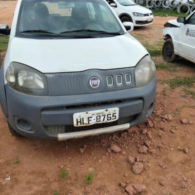 AUTOMOVEL FIAT/UNO WAY 1.0, ALCOOL/GASOLINA, BRANCA, 2012/2012, CHASSI: 9BD195162C0337217, RENAVAM: 00463084454, NO ESTADO EM QUE SE ENCONTRA.