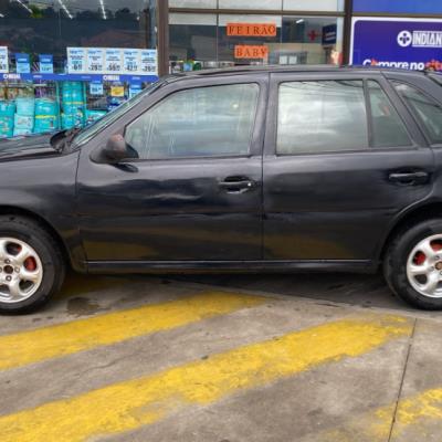 AUTOMOVEL VW/GOL 1.0 GIV, ALCOOL/GASOLINA, PRETA, 2010/2011, NO ESTADO EM QUE SE ENCONTRA.