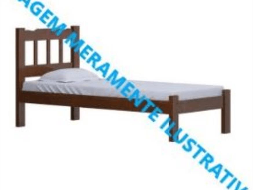 Foto ilustrativa 1 - Cama de solteiro, com colchão.