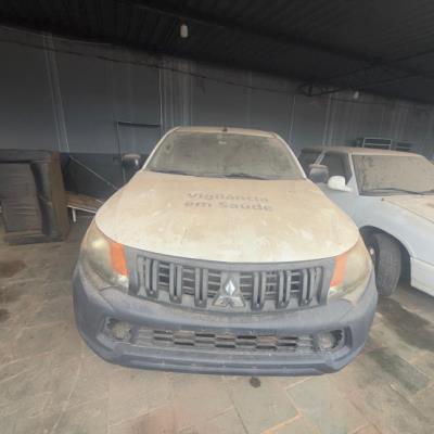 CAMINHONE MMC/L200 TRITON SPT GL, DIESEL, BRANCA, 2018/2019, CHASSI: …17440, NO ESTADO EM QUE SE ENCONTRA.
