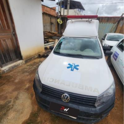 CAMINHONE VW/SAVEIRO UNIVIDAS AMB, ALCOOL/GASOLINA, BRANCA, 2018/2019, CHASSI: …18324, NO ESTADO EM QUE SE ENCONTRA.