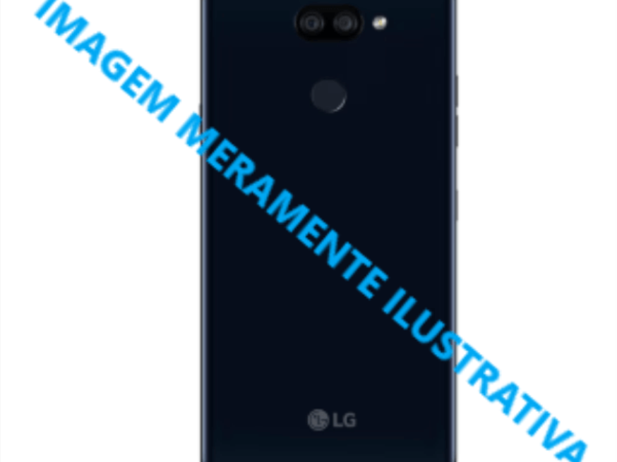 Foto ilustrativa 1 - Celular LG K40S, cor preto.