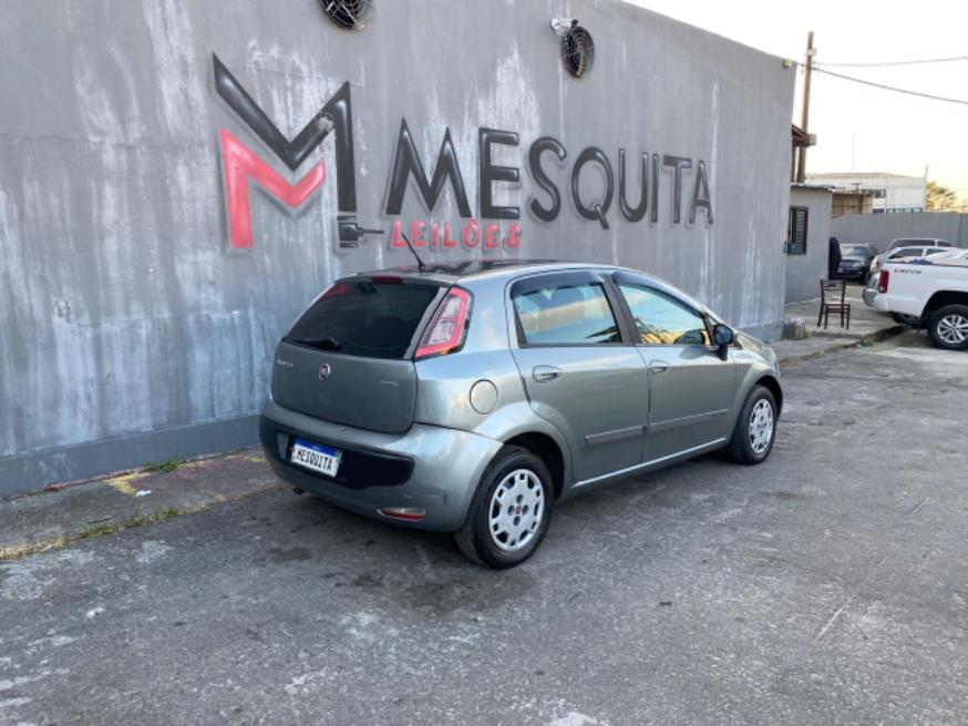 Foto ilustrativa 4 - FIAT PUNTO ELX – 2010 – CINZA – FLEX/GNV