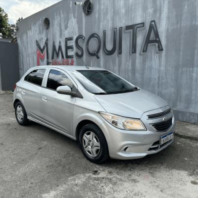 GM-CHEVROLET ONIX HATCH 1.0 LT 2014 – PRATA – FLEX/GNV