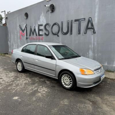 HONDA CIVIC LX 1.7 2002 – PRATA – GASOLINA