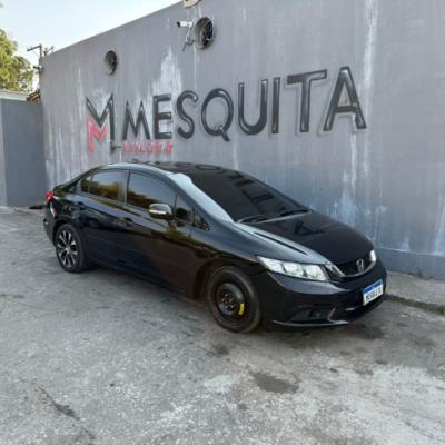 HONDA CIVIC LXR 2016 AT – PRETO – FLEX/GNV