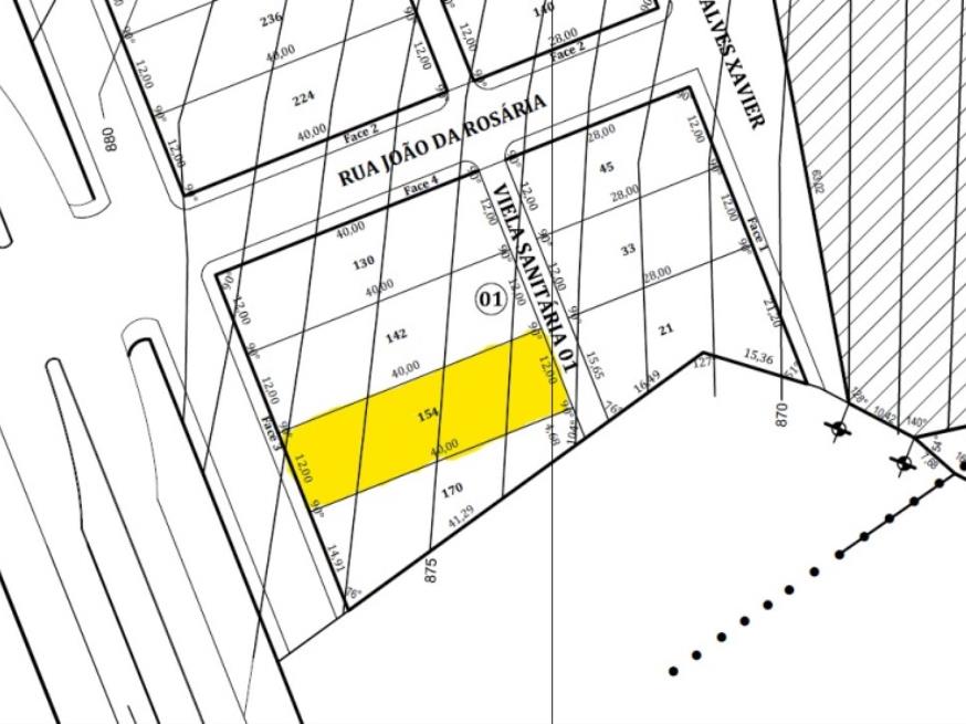 Foto ilustrativa 1 - Lote 03 – Matrícula nº 70.807, com área total de 480,00 m²