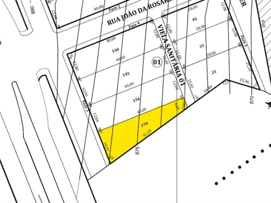 Foto ilustrativa 1 - Lote 04 – Matrícula nº 70.808, com área total de 391,77 m²