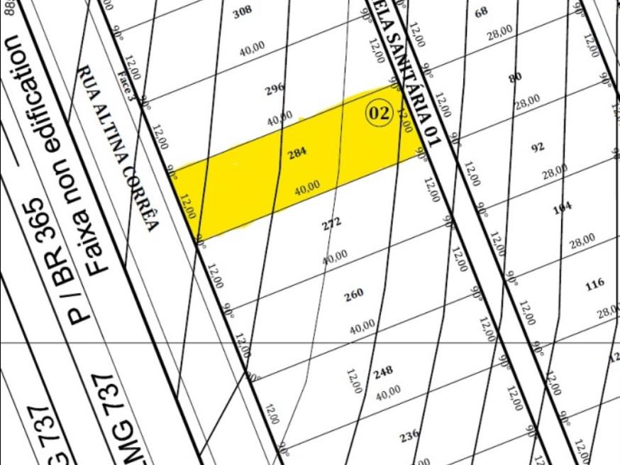 Foto ilustrativa 1 - Lote 06 – Matrícula nº 70.826, com área total de 480,00 m²