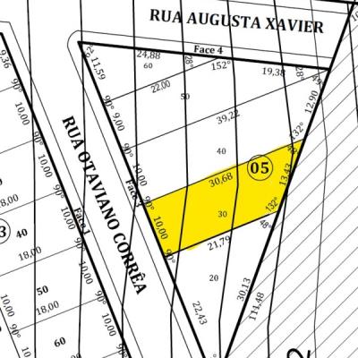 Lote 08 – Matrícula nº 70.857, área total de 261,72 m²