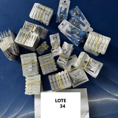 LOTE CONTENDO MATERIAL ODONTOLÓGICO, NO ESTADO EM QUE SE ENCONTRA.