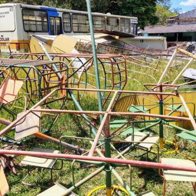 LOTE CONTENDO SUCATA FERROSA, NO ESTADO EM QUE SE ENCONTRA.