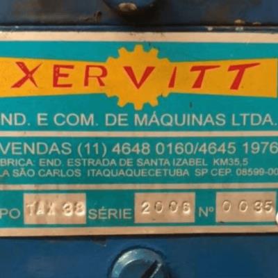 Máquina Xervitt, TAX38, série 2006, nº 0035.