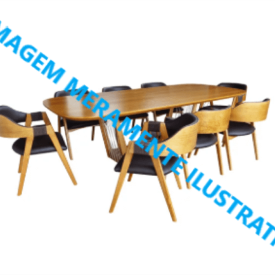 Mesa para copa, em madeira Ipê, cor marrom.