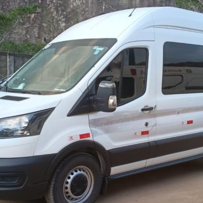 MICROONIB I/FORD TRANSIT BF PAS16, DIESEL, BRANCA, 2022/2023, CHASSI: WF0BTTVD2PU008579, RENAVAM: 01385675737, NO ESTADO EM QUE SE ENCONTRA.