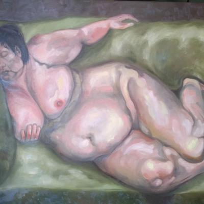 Nicolas Marcoff –  Mulher no sofá