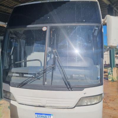 ONIBUS, SCANIA/BUSSCAR JUM BUS R, BRANCA, 2003/2003, DIESEL, CHASSI: 9BSK6X2BE33540294, RENAVAM: 00804781575, NO ESTADO EM QUE SE ENCONTRA.