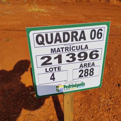QUADRA 06, LOTE 04, AVENIDA COMERCIAL DO VALLE, LOTEAMENTO VIA COMERCIAL DO VALLE, PEDRINÓPOLIS/MG, ÁREA DE 288,00 M². MATRÍCULA: 21396. NO ESTADO EM QUE SE ENCONTRA.