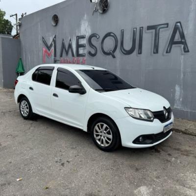 RENAULT LOGAN AUTHENTIQUE 2018 – BRANCO- FLEX/GNV