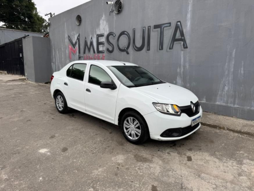 Foto ilustrativa 1 - RENAULT LOGAN AUTHENTIQUE 2019 – BRANCO – FLEX