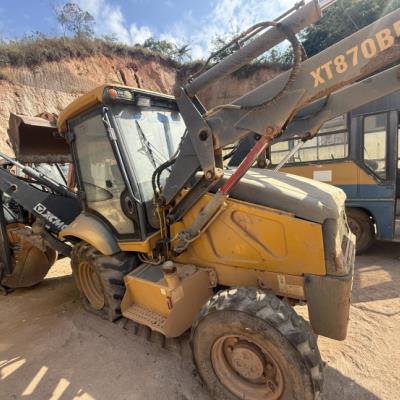 RETROESCAVADEIRA XCMG XT870BR, ANO 2018, CHASSI: XUG08700JJPA00529, NO ESTADO EM QUE SE ENCONTRA.