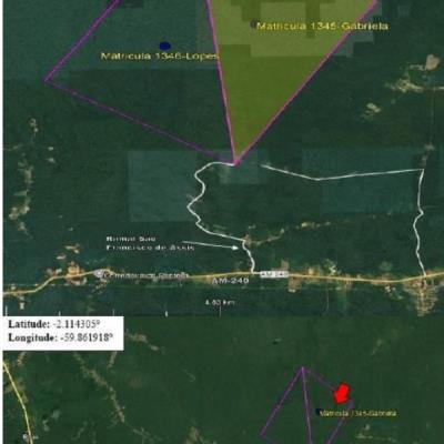 Rio Preto da Eva/AM | 1 Imóvel Rural | Área de 17.212.200,00m² | Rodovia AM-010 Km 53 | Vicinal ZF-1 km 12 | Rio Preto de Eva/AM