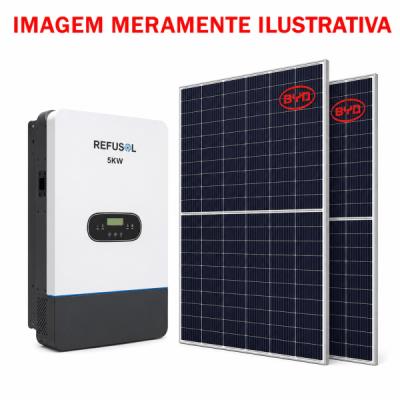 Sistema de Energia Solar Refusol 5KW com 2 Placas BYD – Presidente Prudente – SP
