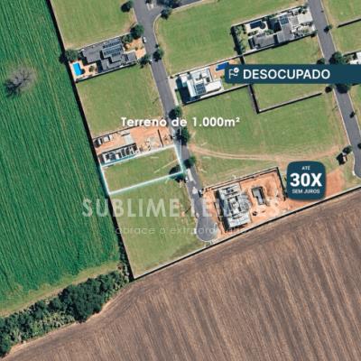 Terreno de 1.000m² | Sem benfeitorias