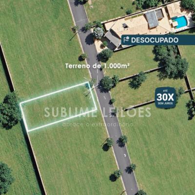 Terreno de 1.000m³ | Sem benfeitorias